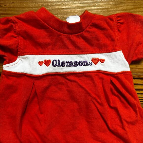 Little King orange Clemson short sleeve dress one piece SIZE 6M - Picture 2 of 4